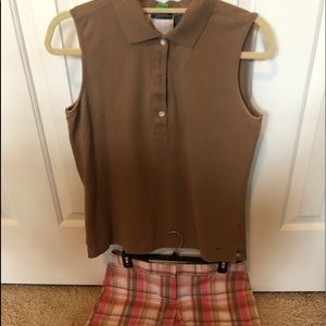 Izod golf shirt and knickers